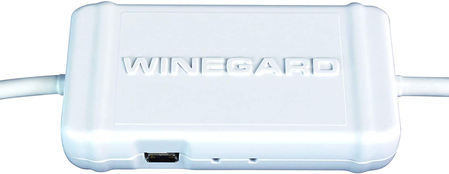 Winegard FlatWave Amped Pro HDTV Indoor TV Antenna – Bluetooth Signal Meter, Integrated Channel Finder, Up to 60 Mile Range, TH-3000