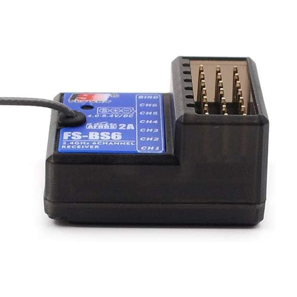 GoolRC Flysky FS-BS6 Receiver 2.4Ghz 6CH AFHDS2 Receiver Compatible with Flysky FS-GT5 FS-IT4S RC Transmitter for RC Car Boat (2PCS)