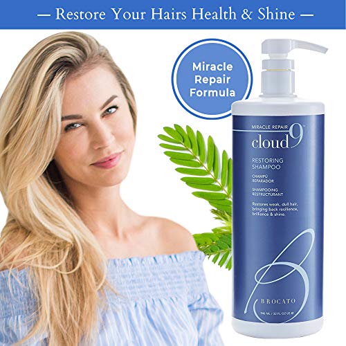 Brocato Cloud 9 Restoring Shampoo by Beautopia Hair: Miracle Repair Moisturizing & Revitalizing Shampoo - 32 oz