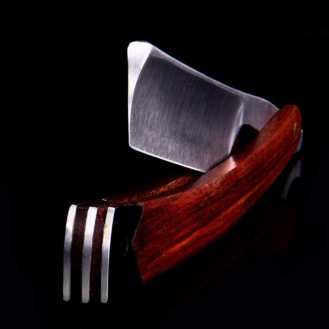 Men Straight Shaving Razor Badger Hair Brush Stand Holder Leather Strop Soap Bowl
