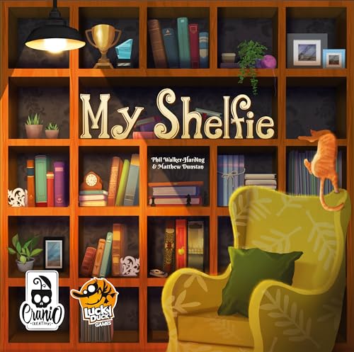 My Shelfie Board Game - Organize Your Shelf and Show Off Your Treasures! Strategy Game, Fun Family Game for Kids and Adults, Ages 8+, 2-4 Players, 30 Minute Playtime, Made by Lucky Duck Games