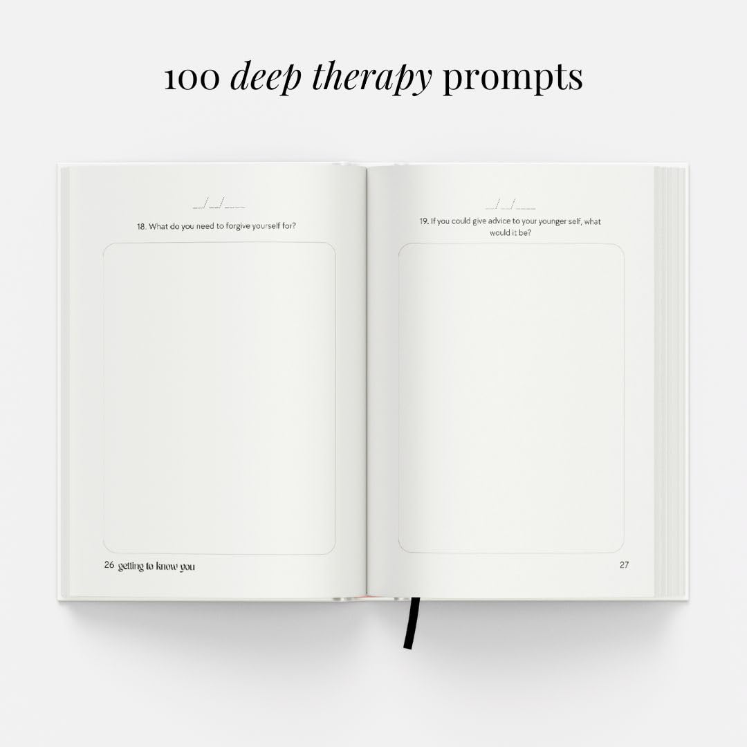 The Growth Guided Journal - Like Therapy in a Journal for Self-Discovery, Healing, Self-Love and Personal Growth - Daily Journal Prompts for Self-Care - Wellness Gift for Men and Women