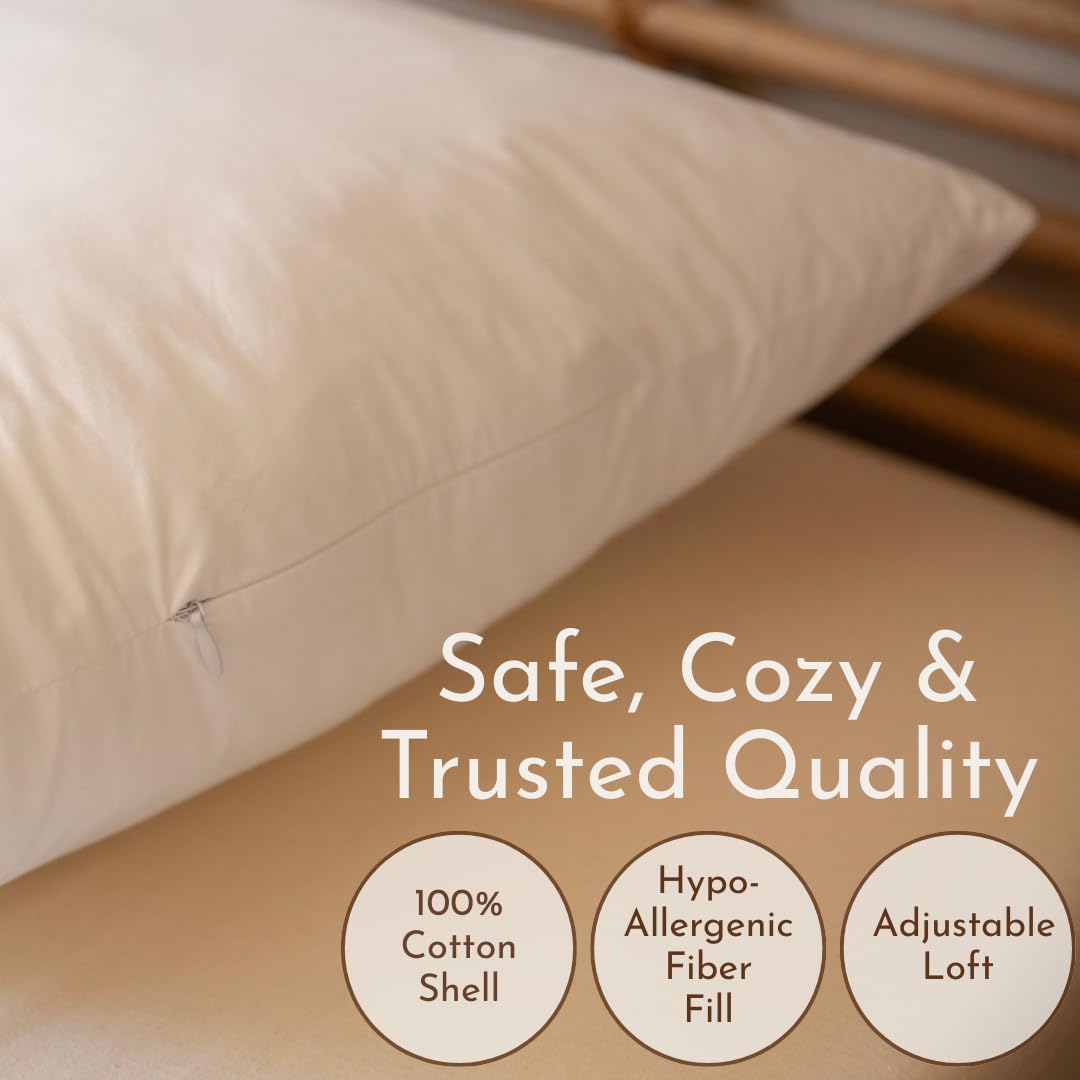 Little Sleepy Head Standard Pillow for Sleeping, Adjustable Loft Bed Pillow with Hypoallergenic Down-Like Fill, Hotel Quality Comfort, Soft or Firm Support - Standard Size Pillow 1 Pack, 20x26