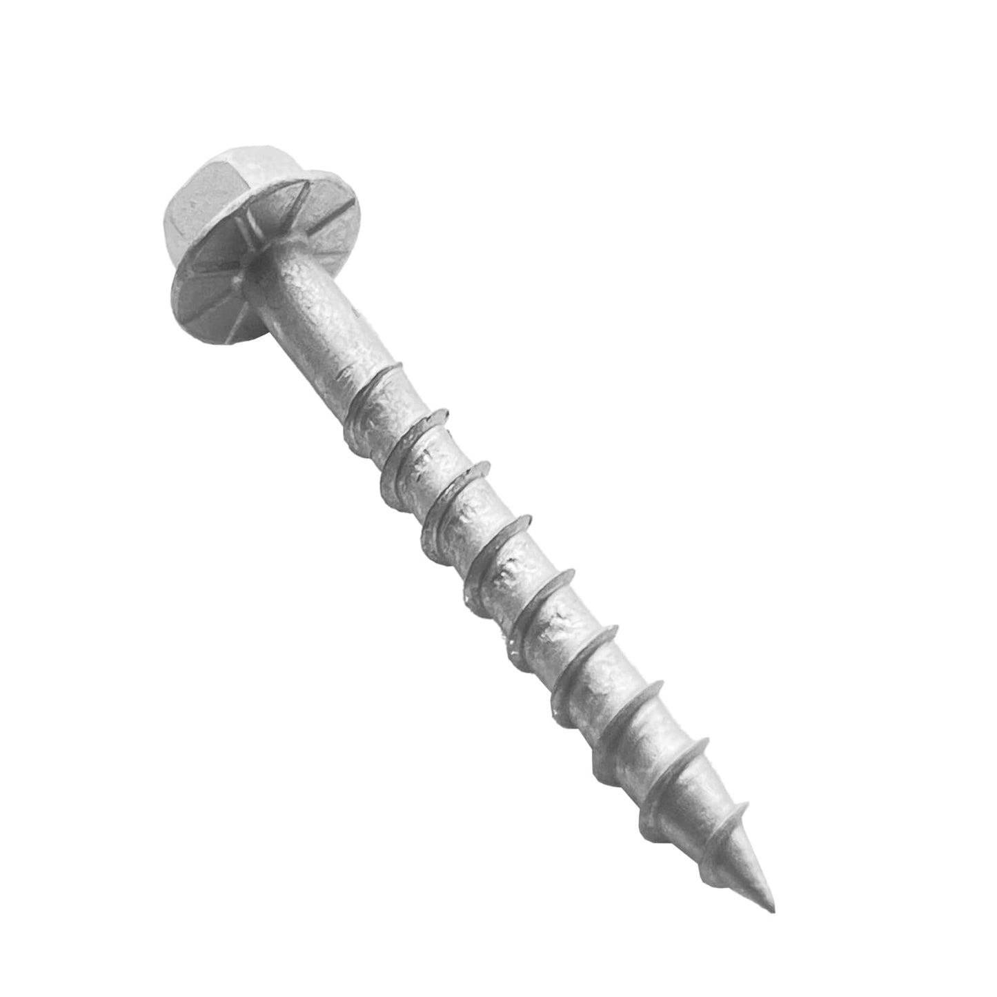 DCOMA SD Connector Screws, #9 x 1-1/2" Heavy-Duty Joist Hanger Screws, 1/4" Hex Head with 0.370"-Dia, Replace 10D Nails, Prem-Galvanized, Highly Corrosion, Deformation, and Wear-Resistant. (500-Qty)