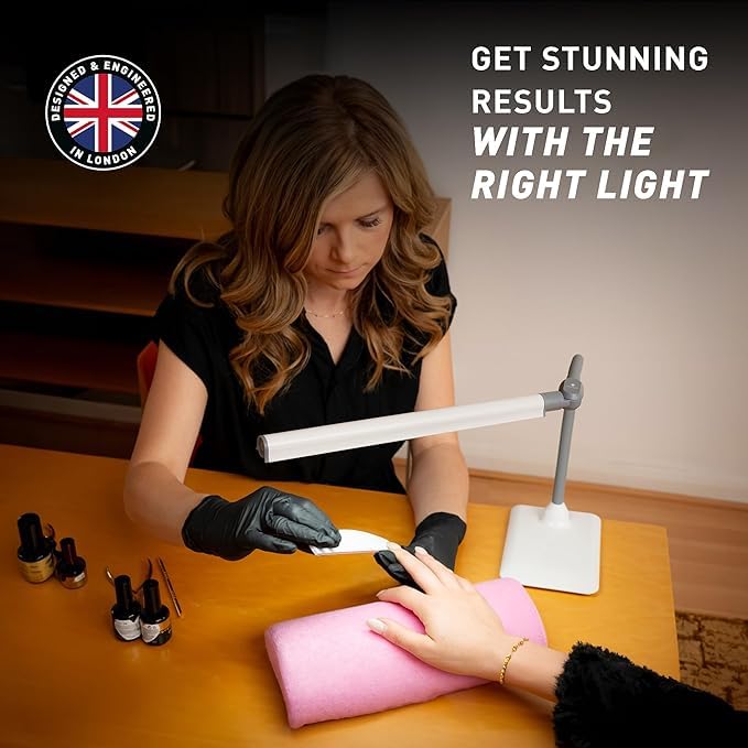 daylight Company Uno Pro Table Lamp, Standing Lamp for Living Room, Bedroom, Salon, Office, Touch Control, Flexible Arm, Sleek Design, Multipurpose