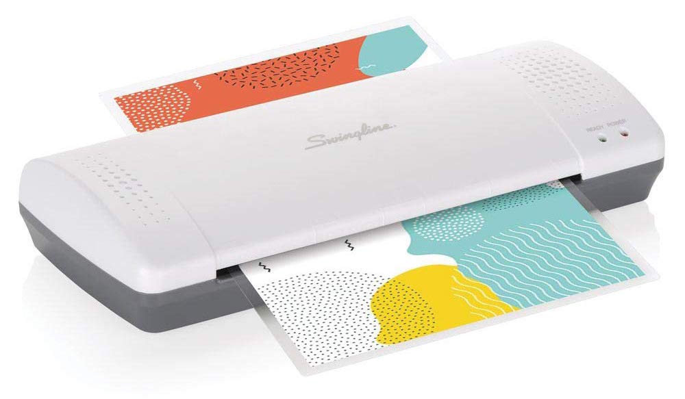 Swingline GBC Thermal Laminator Machine, Inspire, 9 Inch, Quick Warm-Up, 3 or 5 Mil, with 5 Standard Laminating Pouches for Home, Office and Classroom, Black (1701857)