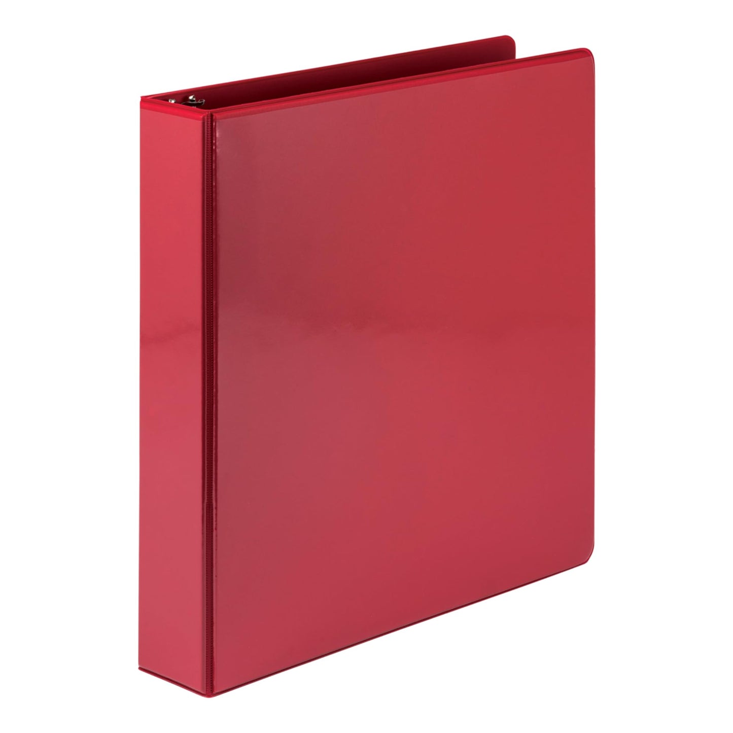 Samsill 1.5 Inch 3 Ring Binders, Economy Round Ring, Clear View Cover, 325 Sheet Capacity - for School, Home, Office - Red, 12 Pack