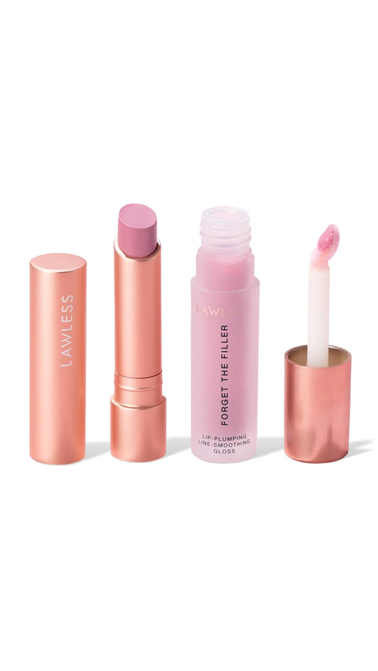 Lawless Women's Lip Twin Bundle, Lavender Sorbet, Pink, 2 Count