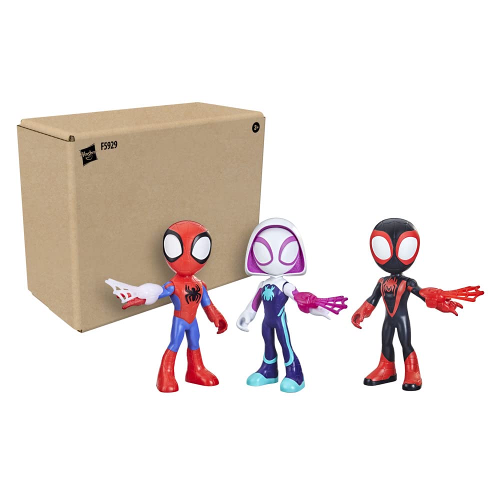 Marvel Spidey and His Amazing Friends Supersized Hero Figures Multipack, 3 Large Action Figures, Preschool Super Hero Toy, Ages 3 and Up (Amazon Exclusive)