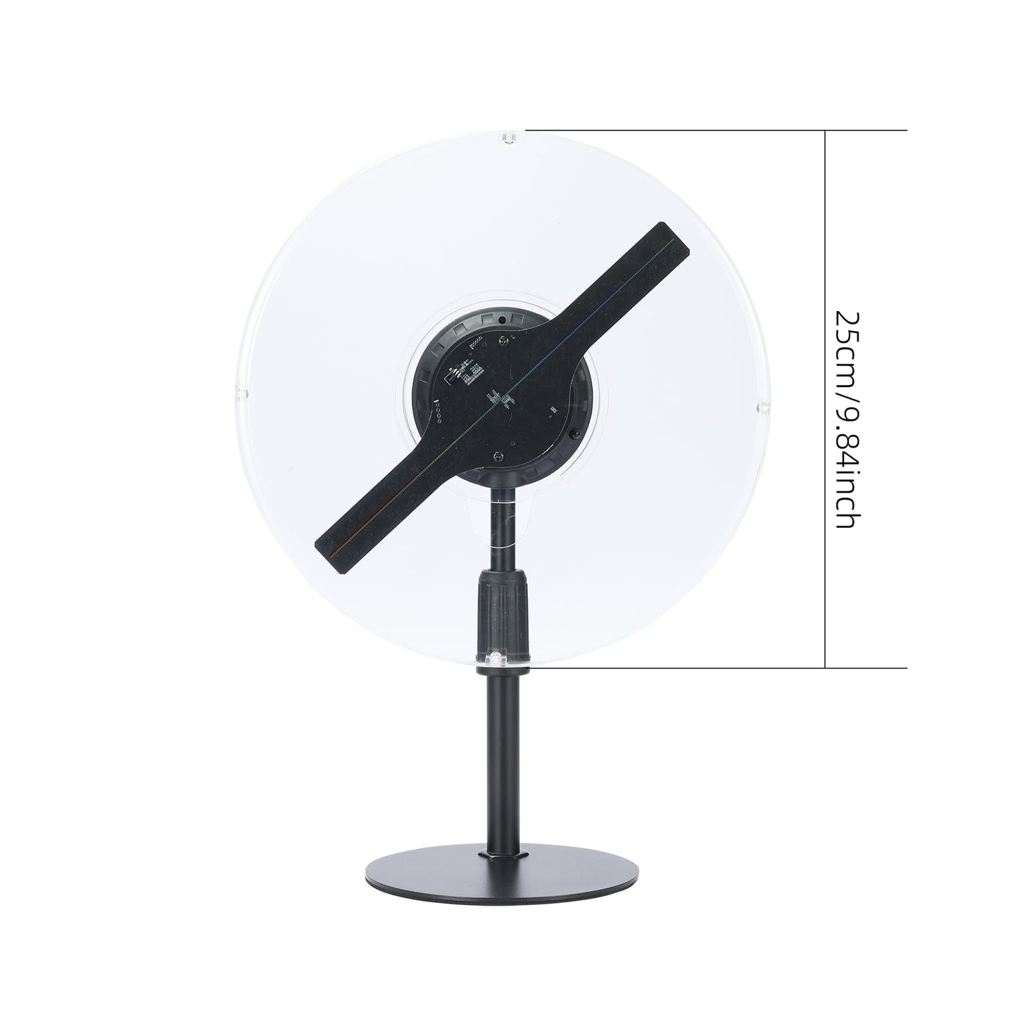 HFZ Inch 3DhologramFan LED High with 1500+ Videos | WiFi App Control Bluetooth Holographic Display | Large Advertising Fan for Store (9.06inch)