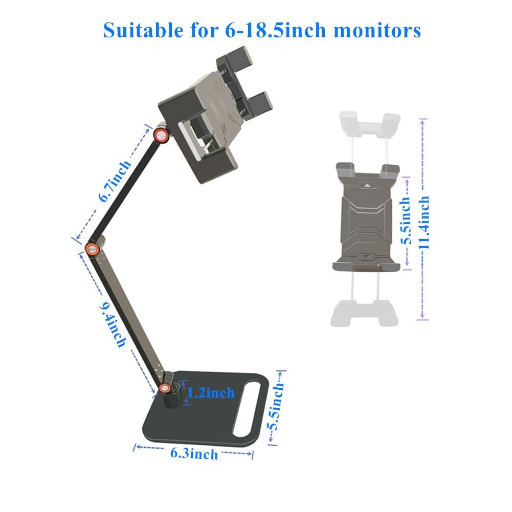 WYSXEBWZ Portable Monitor Holder for 6-18.5 Inch Screen Desktop Expandable Monitor Stand 13 inch Tablet Stand