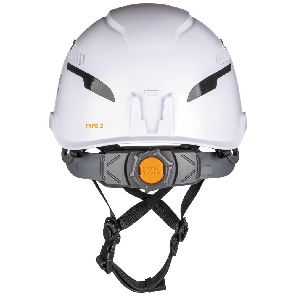 Klein Tools 60565 Safety Helmet, Type-2 Safety Helmet, Vented, Class C, White