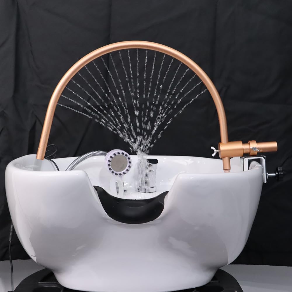 Head Spa Water Frame with Pump for Shampoo Sink, Portable Salon Shower Head Equipment, Shampoo Bowl Waterfall