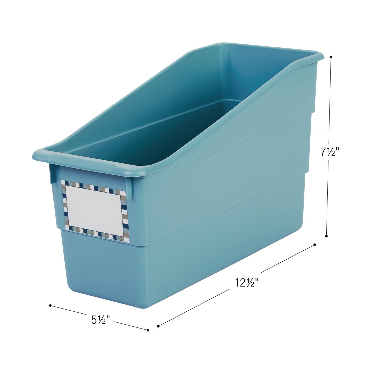 Really Good Stuff Durable Book and Binder Holder - 6Pack, 5.25” x 12.5” x 7.5”, Classroom Organization & Décor