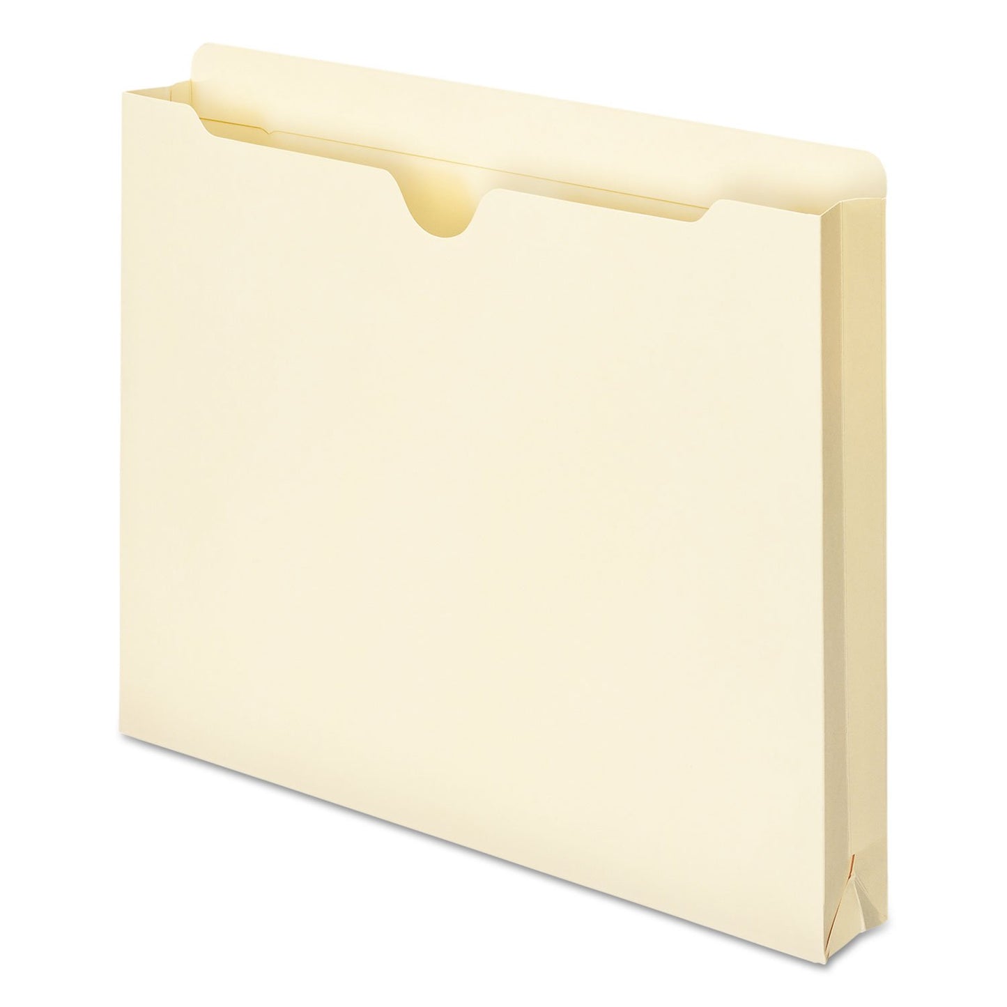 Smead File Jacket, Reinforced Straight-Cut Tab, 1-1/2" Expansion, Letter Size, Manila, 50 per Box (75540)