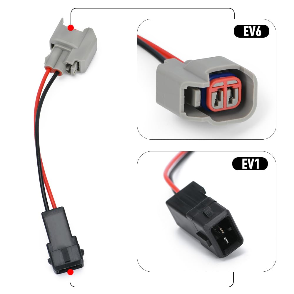 4L60E DBC LS Standalone Wiring Harness Compatible with GM LS1 1999-2006 Vortec Engines 4.8L 5.3L 6.0L Drive by Cable, with 8 Pack Fuel Injector Connector Adapter EV1 Transfer to EV6