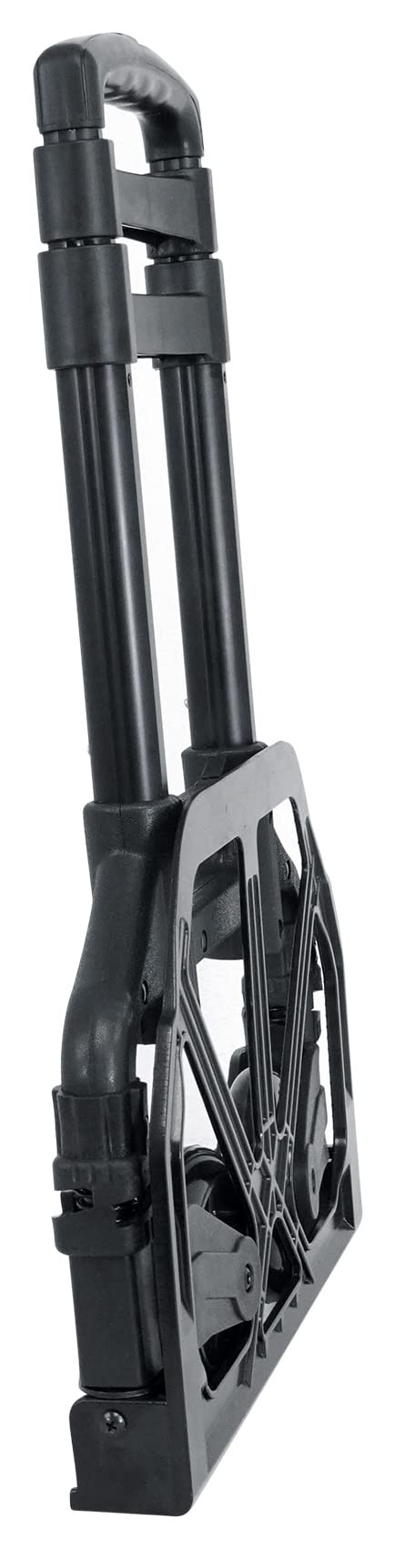 Rockville GigMate 154 lbs DJ/Musician Aluminum Trolley Hand Truck, Folds Flat, Large Rubber Wheels, Bungee Cord Included, Adjustable Height, for DJs and Musicians Transporting Gear