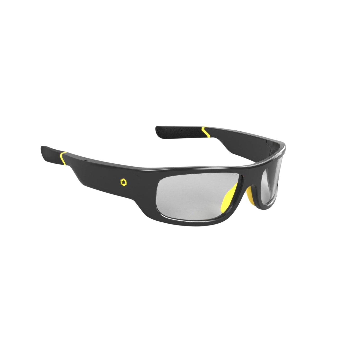 Lucyd Armor Smart Safety Glasses for Men & Women, TR90 Frame, Bluetooth Smart Safety Glasses with Light Adaptive Lenses, Open Ear Speakers & Microphone - ANSI Z87.1 (Standard)