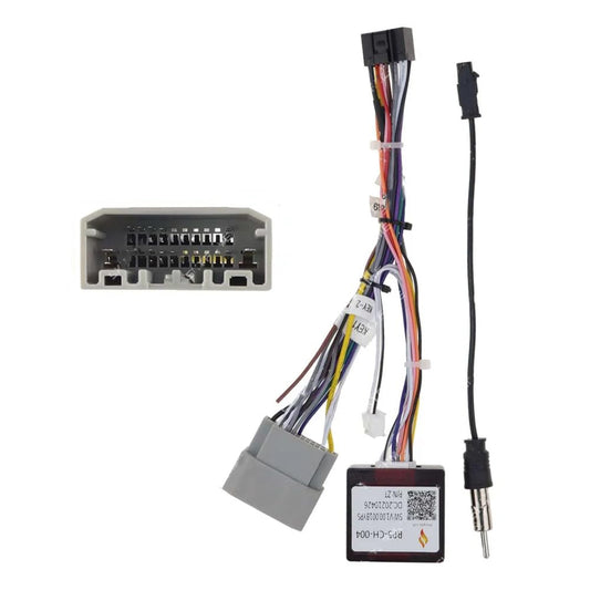 16pin Car Stereo Radio Power Retrofit Wiring Harness Adatper fits for Jeep Wrangler Cherokee Compass Grand Patriot Dodge Caliber Voyager