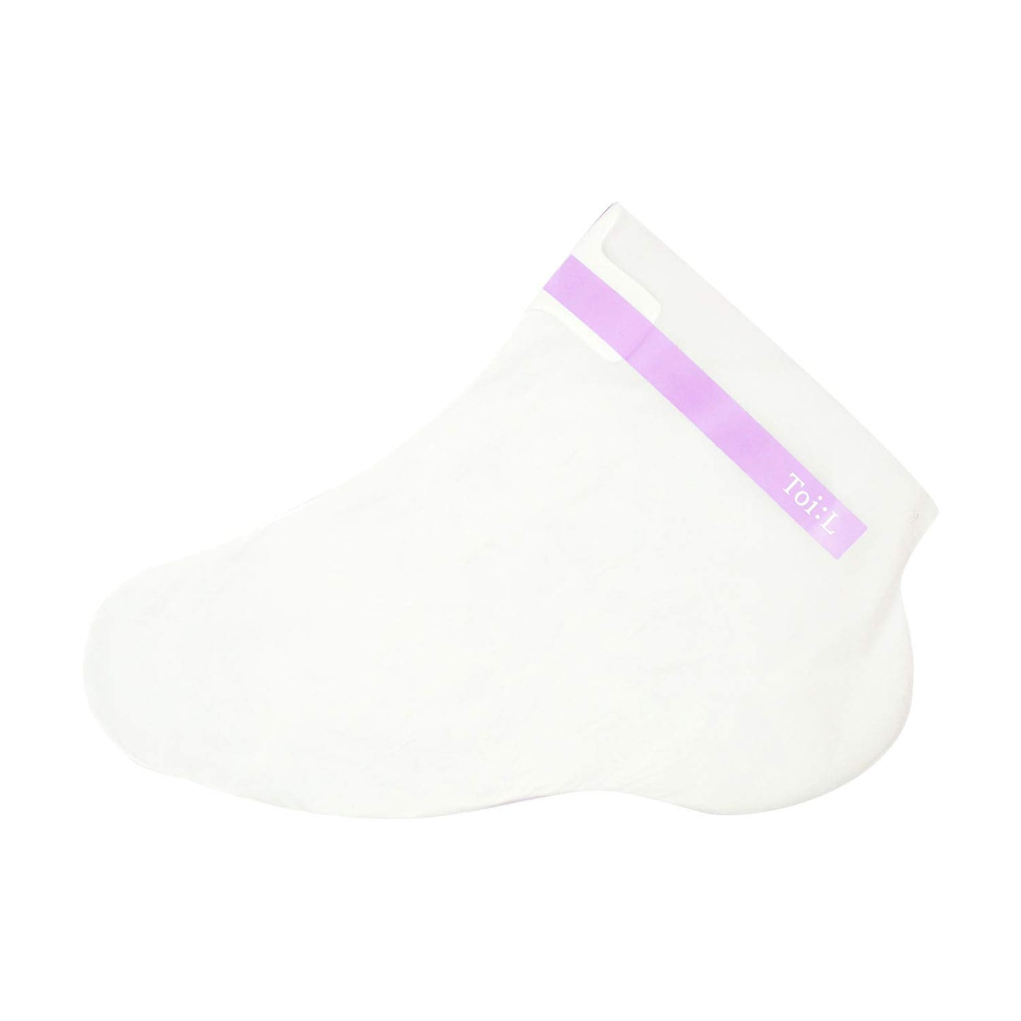 Toi:L Extra Silky Foot Mask 5 Pairs, Post-Peeling Foot Care Treatment, Moisturizing Socks with Guerande Salt & Sweet Almond Oil for Dry Feet, Cracked Heels, and Callus