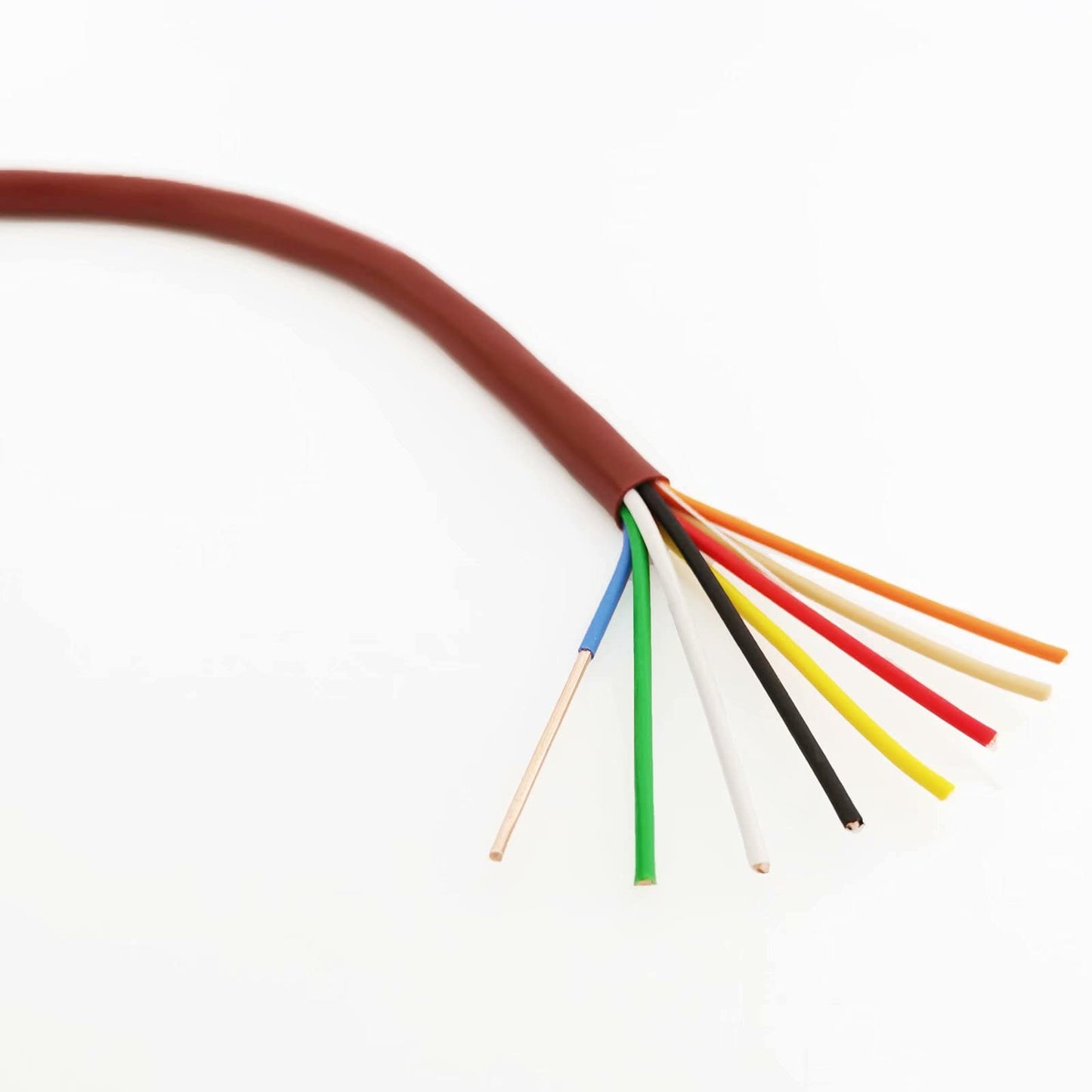 Cableague Thermostat Copper Wire (18-8 Brown, 100Feet)