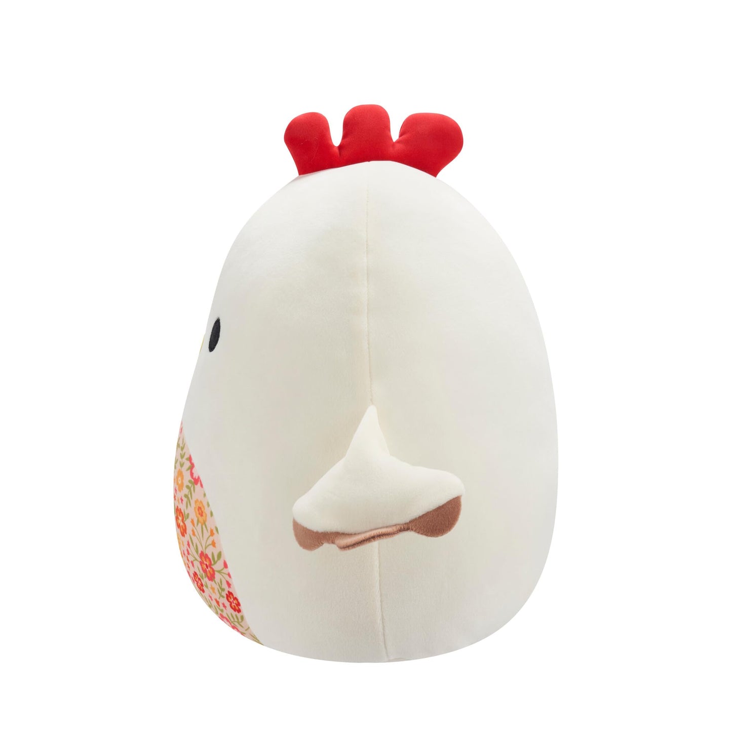Squishmallows SQCR05418 12-Inch-Todd The Beige Rooster with a Floral Belly, Multicolour