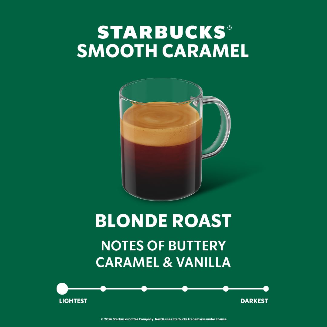 Starbucks by Nespresso Vertuo, Caramel Flavored Coffee, 30-count Coffee Pods, Brews 7.8 oz.