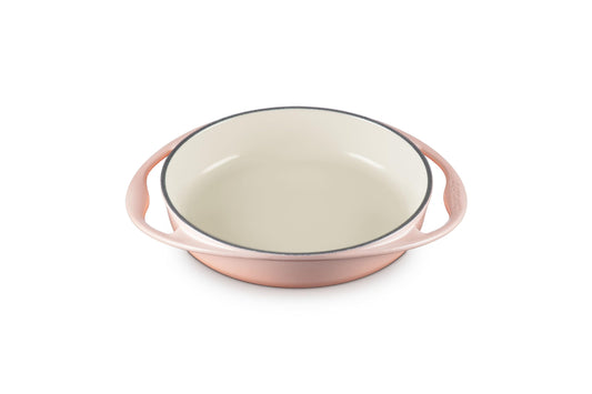 Le Creuset Enameled Cast Iron Traditional Round Tarte Tatin Dish, 2 qt., Peche