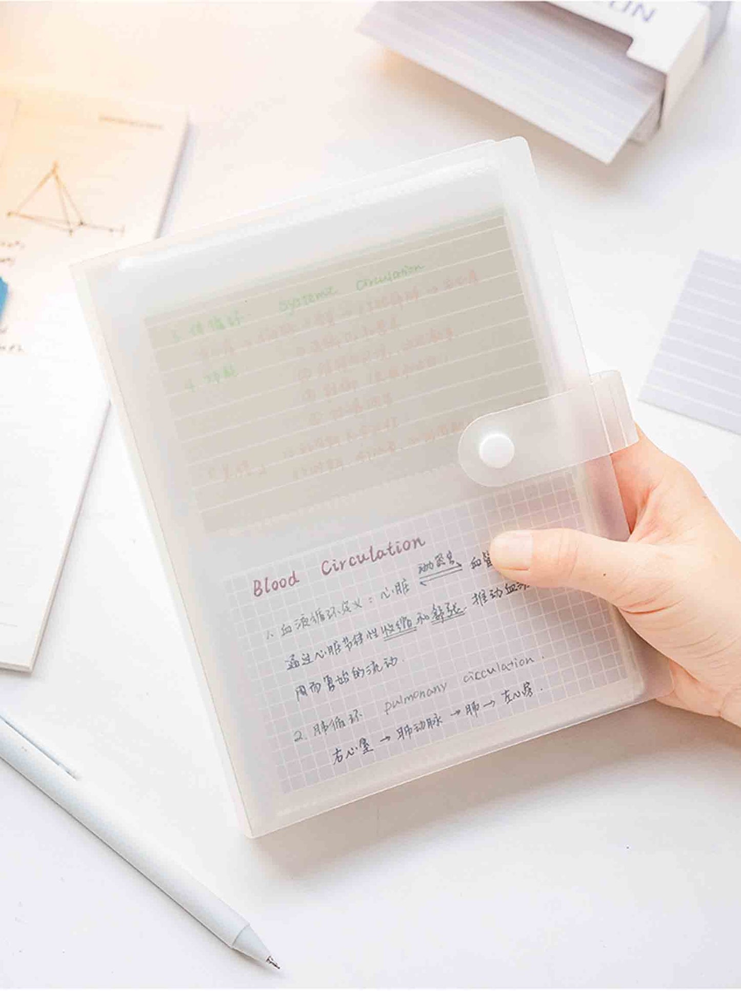 YOAVIP 3x5 Index Cards Clear Plastic Holder Organizer Pouches Book Binder 40 Page Hold 160 Cards 4 Pack