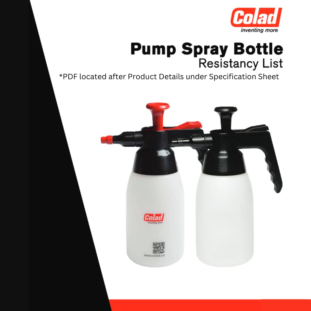 Colad 1000ml EPDM Pump Sprayer (Check Chemical Resistance List for Compatible Chemicals)