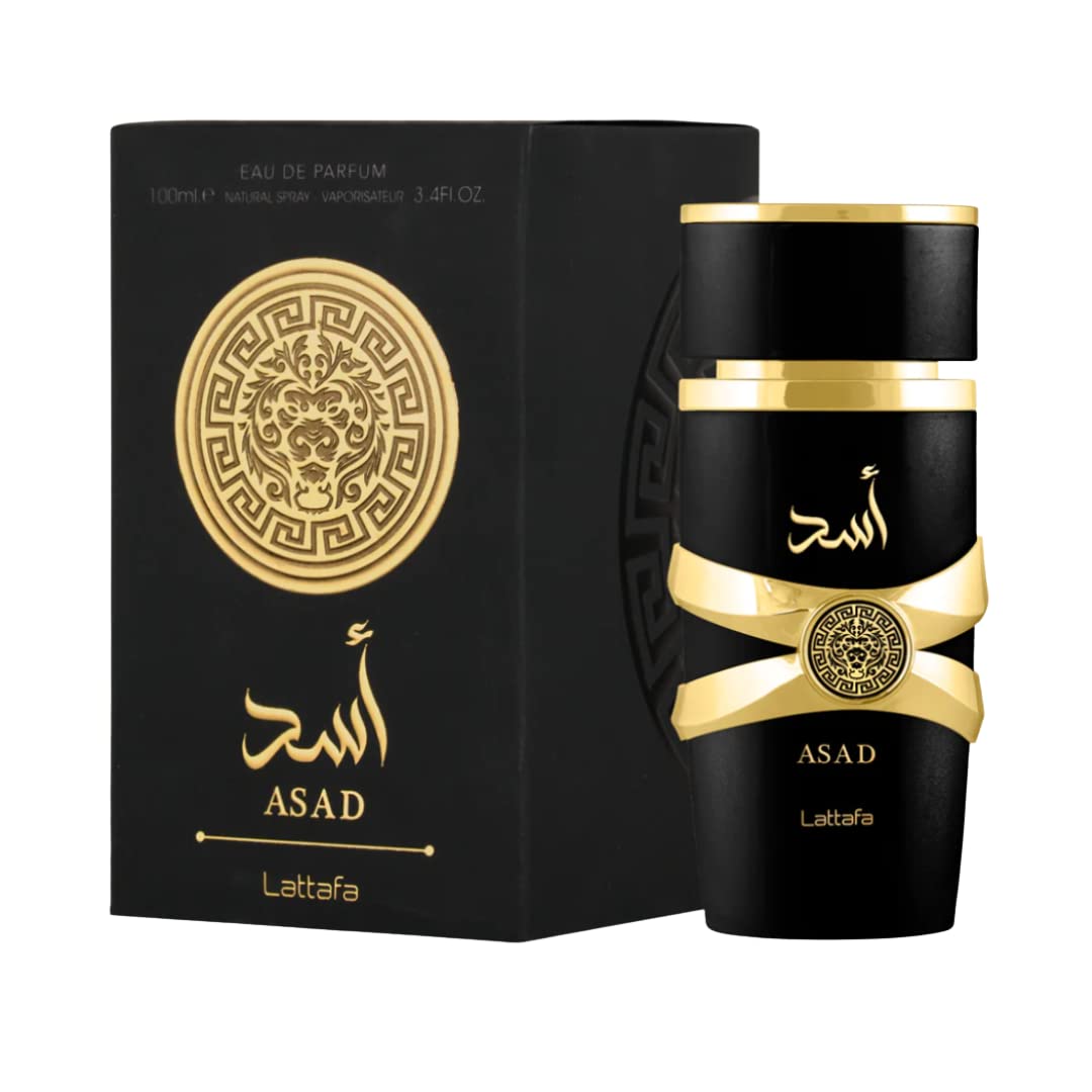 Lattafa for Unisex 2 Piece Eau de Parfum Gift Set (Asad for Men + Yara for Women) 3.4 Ounce/100 ml each