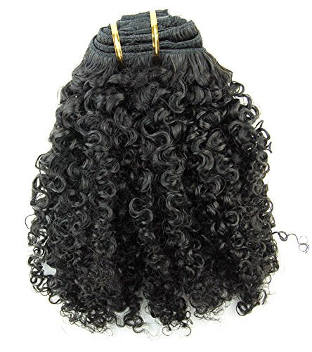Ms Fenda Brazilian Remy Virgin Hair Kinky Curly 3B 3C Natural Color African American Clip In Hair Extensions 120Gram 7Pcs/Set(16")
