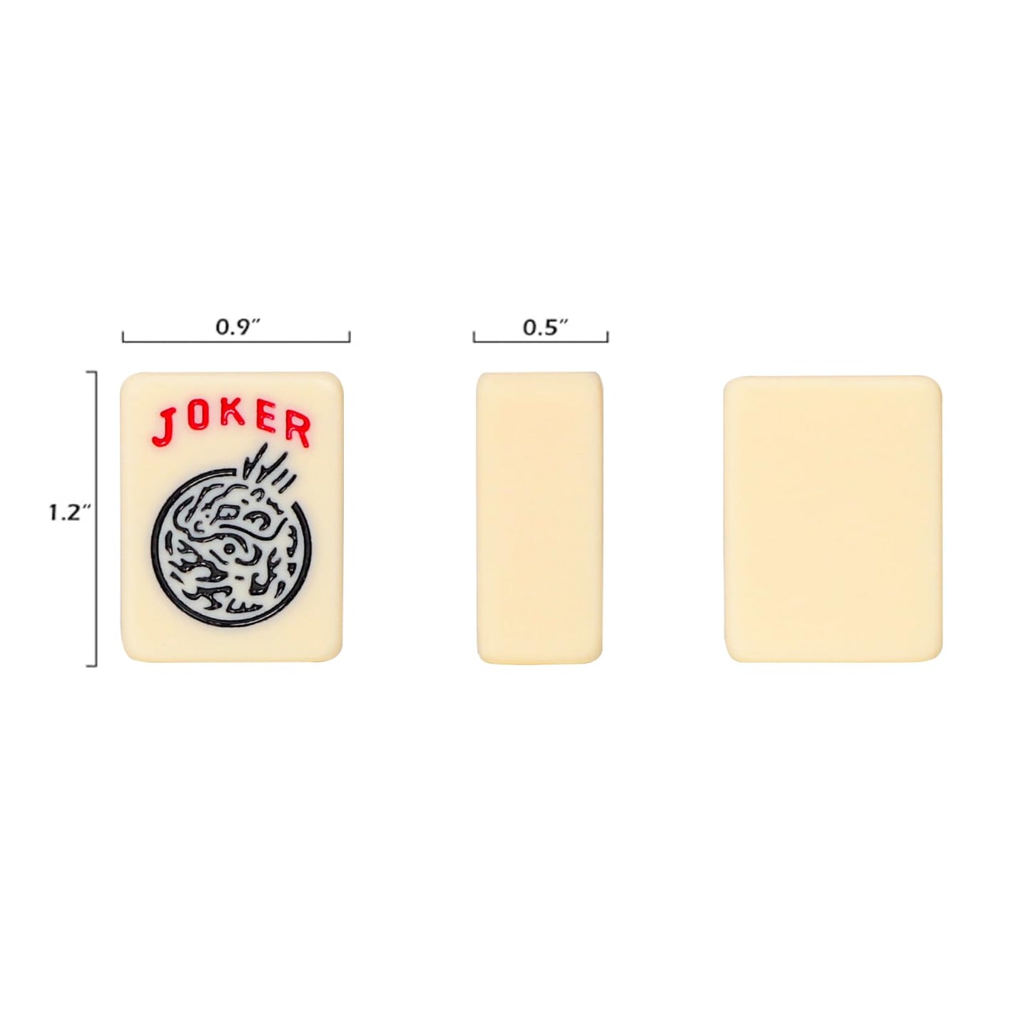 GUSTARIA Set of American Mahjong Tiles, 166 American Mah Jongg Tiles with Ivory Color(1.2”,Tiles Only Set)