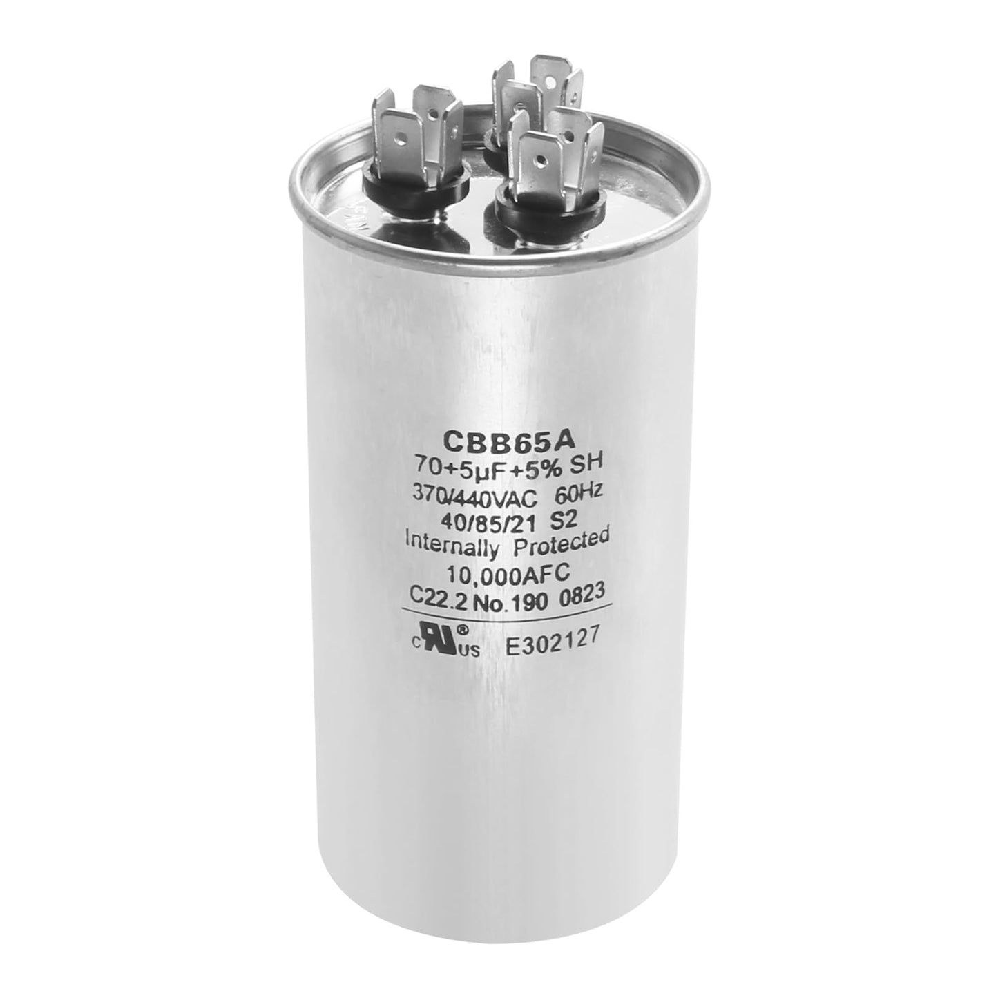LEDBarz 2025 Upgrade CAP050700440CT 70+5uf 370/440VAC 60Hz Dual Run Circular Start Capacitor for Goodman Air Conditioning Motors