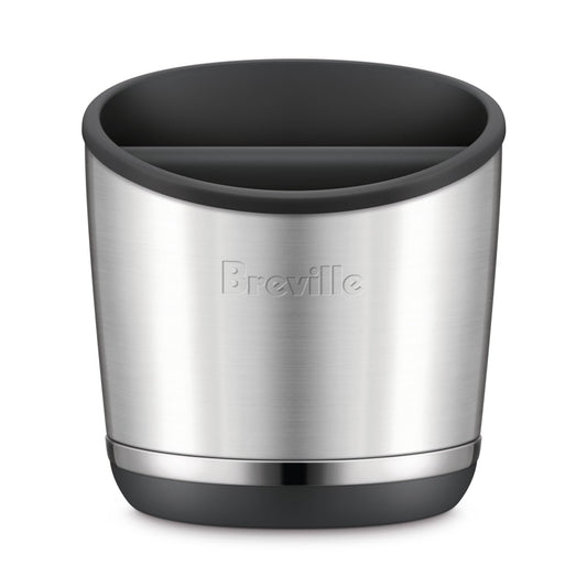 Breville BEA502BSS Knock Box 20 Espresso Machine Accessory, 20 Puck Capacity, Brushed Stainless Steel