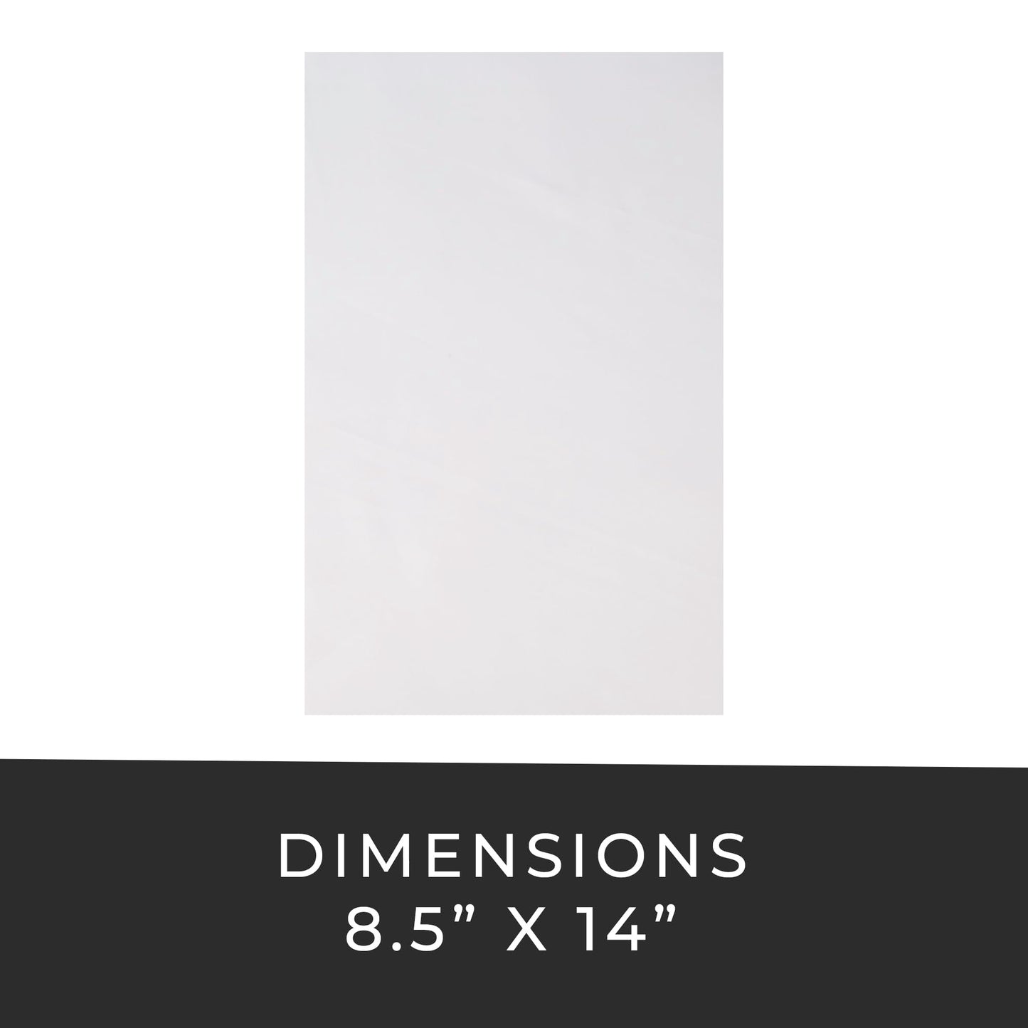 Risch Gloss Finish Vinyl Menu Overlays – Paper Sheet Protectors for Carded and Strip Interior Menu Covers, Wipeable, Reusable, 10-Gauge Vinyl, 8.5” X 14”, Pack of 50