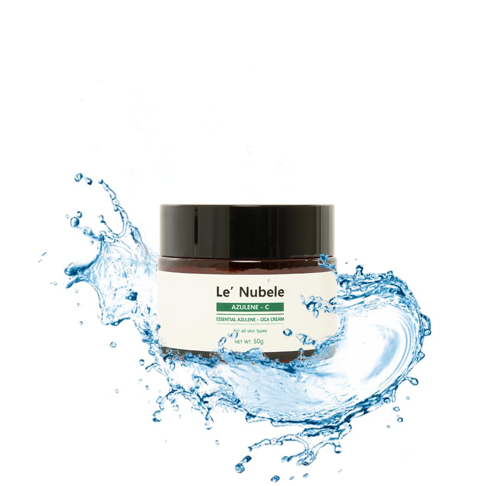 Le' Nubele Azulene Cica Cream | Soothing & Hydrating | Azulene, Centella & Manchurian Birch Bark | Korean Skincare Moisturizer for Sensitive Skin | Anti-Aging & Skin Barrier Care, 1.76 oz (Pack of 1)