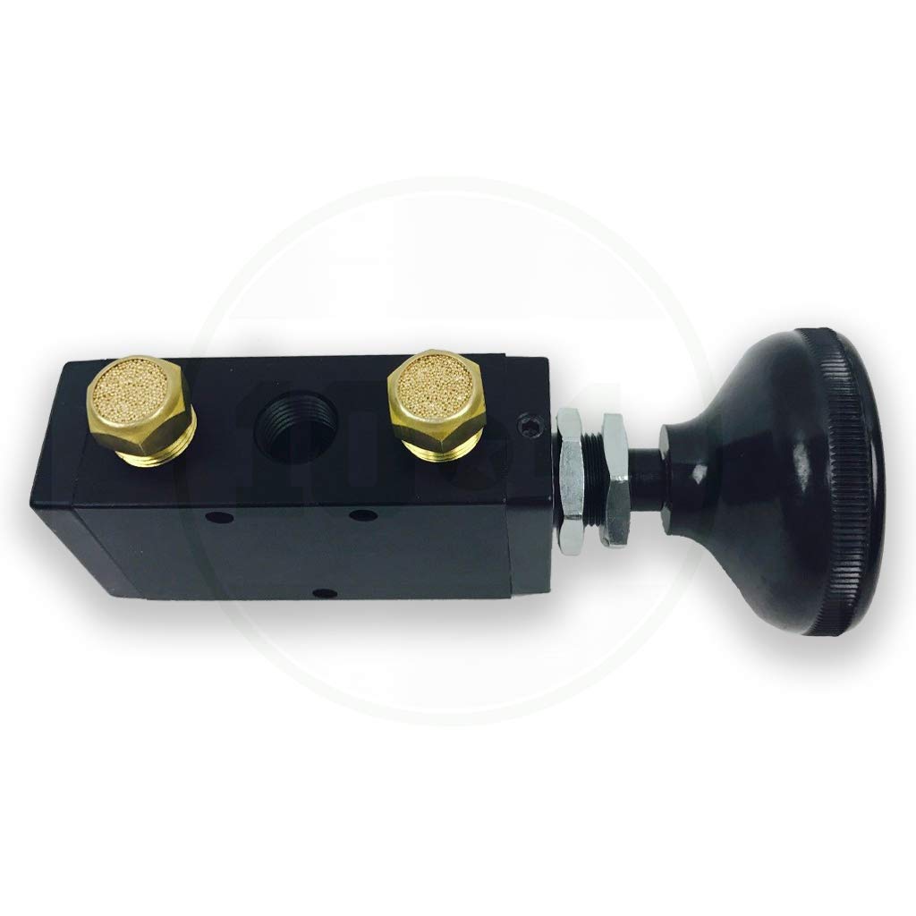 Buyers Products BAV015 4-Way 3-Position Manual Air Valve With Five 1/4 Inch NPT Ports, For Use with Tailgates, Air Compression, Pneumatics, Dump Body Hardware & Accessories