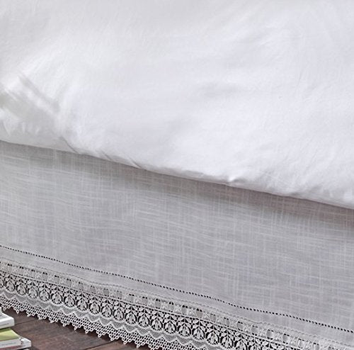 Renaissance Home Fashion Stylemaster Sophia Dust Ruffle/Bed Skirt, King, Ivory