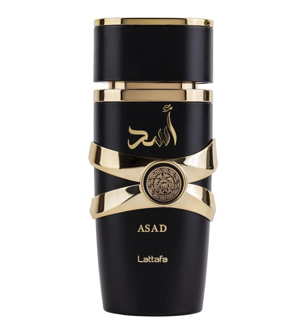 Lattafa Perfumes Bade'e Al Oud Eau de Parfum Spray 3.4oz and Asad Eau de Parfum Spray 3.4oz Bundle