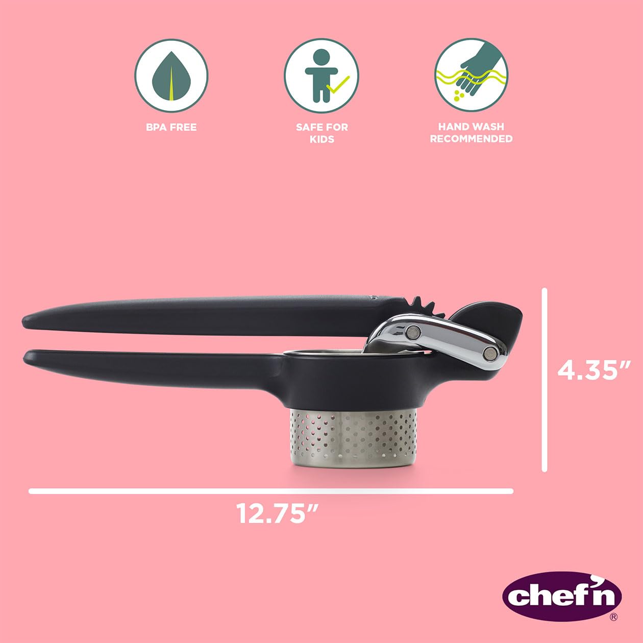 Chef’n FreshForce Potato Ricer, Masher and Vegetable Press – Heavy-Duty Potato Ricer with Dual-Gear Mechanism, Easy-Clean Dishwasher Safe