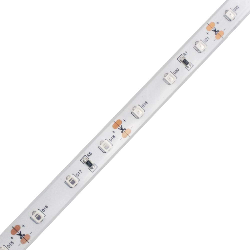 360DigitalSignage 5M/16.4ft SMD3528 300LEDs Near Infrared 850nm NIR Single Chip DC12V 24W Flexible IR LED Strips Light IP67 Waterproof 8mm Wide 60LEDs/M 4.8W/M Light Strip