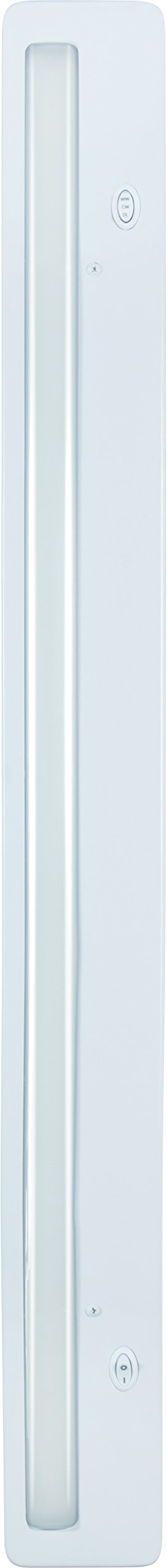 Enbrighten Premium 24in. LED Under Cabinet Light Fixture, Direct-Wire, 900 Lumens, 97 CRI, Color-Select, On/Off Switch, In-Wall Dimmer Compatible, 50,000 hr. LED Life, Steel Housing, White, 34290