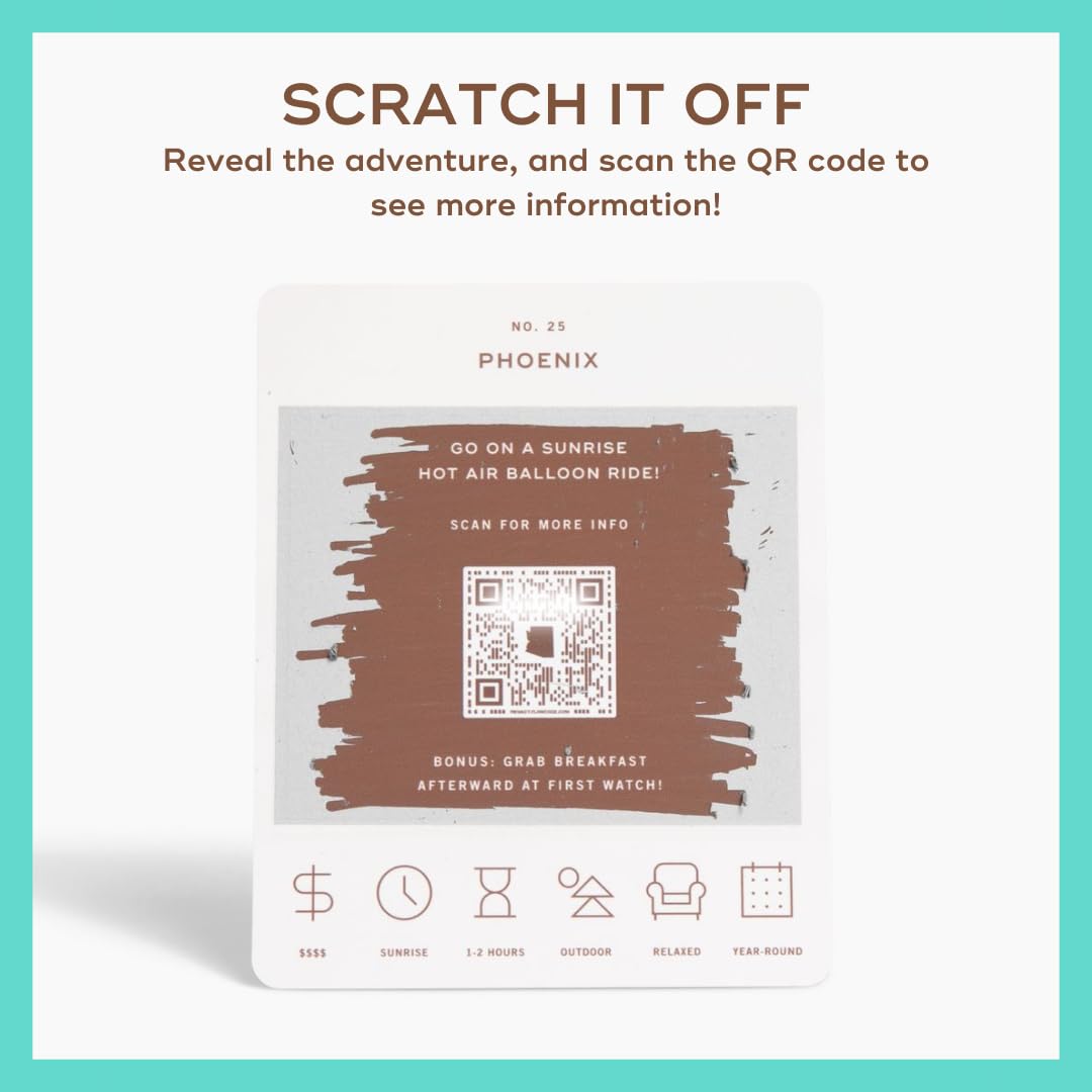 Reach International Outfitters Arizona Adventure Bucket List: 50 Scratch-Off Cards for Outdoor Activities, Tourist Attractions, and Road Trips - Perfect Travel Gift and Guide for Exploring