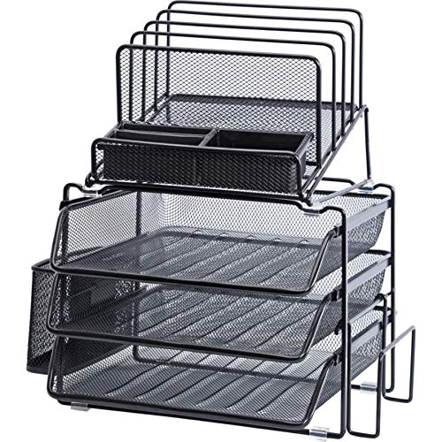 Lorell Divided 4-Tier Desktop Organizer