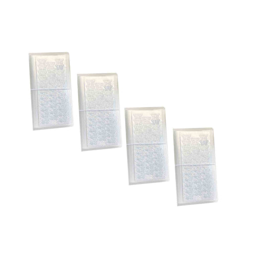 YOAVIP 4.8 x 9.6 Large Clear Storage Book for Planner Scrapbook Stickers Organizer Binder 50 Page (4 Pack)