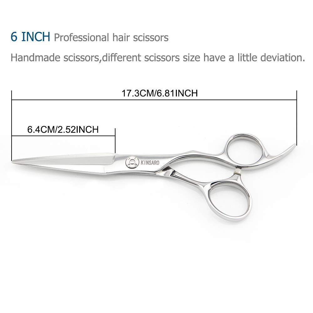 6 INCH Professional Hair Scissors Hair Cutting Scissors Hair Shears and 5.5 INCH Hair Thinning Scissors Barber Scissors JP Steel Kinsaro