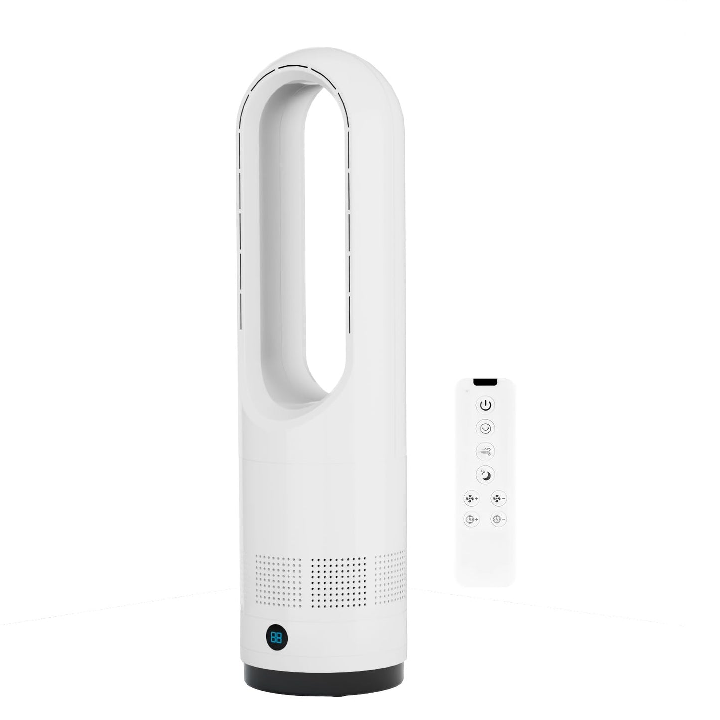 Bladeless Fan,22Inch Cooling Tower Fan 80° Oscillating with Remote, 9H Timer, 8 Speeds, Portable Quiet Cooling Fan for Indoor, Bedroom, Home Office