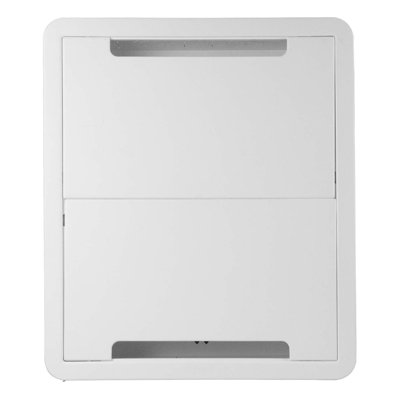 Legrand - OnQ 17 Inch Media Enclosure, Electrical Box, Cable Management Box Dual Purpose In Wall Enclosure for TV Device Storage and Media Distribution, Recessed Media Box, White, ENP1700NA