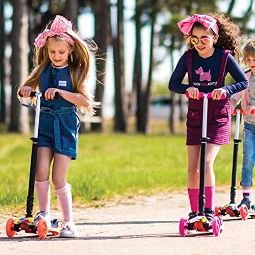 3-Wheel Kids Scooter for Toddlers 3-14, Light-Up Wheels, Mini Scooter for Boys & Girls